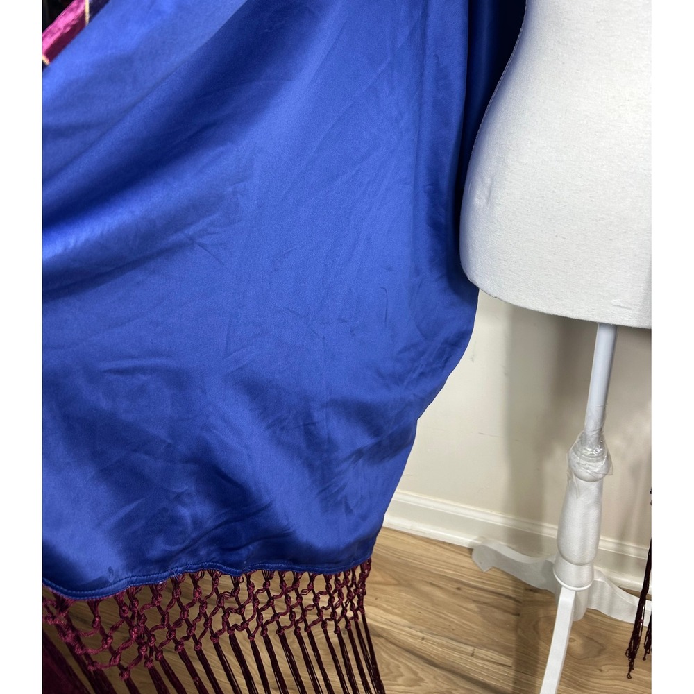 Rara Avis Velvet Piano Shawl Wrap Merllo Baroque Scroll Fringe Iris Apfel NEW - Picture 11 of 16